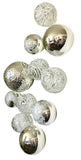 SILVER & WHITE WALL SPHERES SET/11 - Worldly Goods Too
