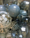 Glass Balls SPHERE SET OF 5-SMOKE SPECKLE - Worldly Goods Too