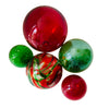 Glass Balls SPHERE SET/5-CLASSIC XMAS - Worldly Goods Too