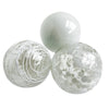 Glass Balls SPHERE SET/3-WHITE - Worldly Goods Too