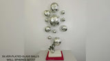 SILVER PLATED WALL SPHERES