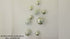 SILVER&WHITE WALL SPHERES S/9