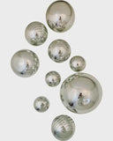 BASIC SILVER WALL SPHERES S/9