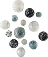 CITY GLASS BALLS WALL SPHERES-15 PC. - Worldly Goods Too