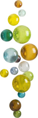 CRACKLE GLASS BALLS WALL SPHERES-SET/16 - Worldly Goods Too