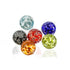 4.5"  SPECKLED-LIME Glass Ball - Worldly Goods Too
