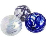 Glass Balls SPHERE SET/3-SWIRL OF COLOR - Worldly Goods Too