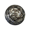 4.5"  COBWEB-CHOC. W/LUSTER Glass Ball - Worldly Goods Too