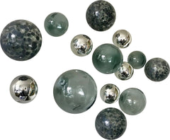 SMOKE GLASS BALLS WALL SPHERES-14 PC. - Worldly Goods Too