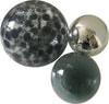 Glass Balls SPHERE SET/3-SMOKE SPECKLED - Worldly Goods Too