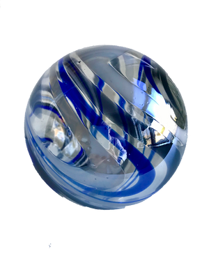 4.5"  MIDNIGHT Glass Ball - Worldly Goods Too
